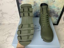 Load image into Gallery viewer, Prada Denim Laced Boot - LUXURY KLOZETT
