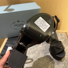 Load image into Gallery viewer, Prada Satin Platform With Crystals