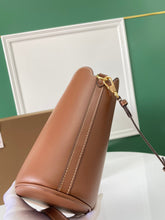 Load image into Gallery viewer, Burberry Small Leather Pocket Bucket Bag