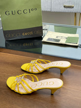 Load image into Gallery viewer, Gucci Women Slide Sandal With Crystals
