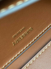 Load image into Gallery viewer, Burberry Small Two Tone Canvas Leather TB Bag