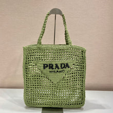Load image into Gallery viewer, Prada Raffia Tote Bag