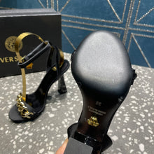 Load image into Gallery viewer, Versace Medusa Chain High Heel Sandals