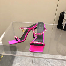 Load image into Gallery viewer, Versace Medusa Rhinestone Mules