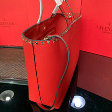 Load image into Gallery viewer, Valentino Garavani Rockstud Calfskin Grainy Tote Bag