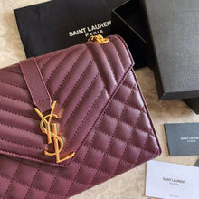 Load image into Gallery viewer, YSL Envelope Medium Bag In Mix Matelasse Grain De Poudre Embossed Leather