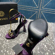 Load image into Gallery viewer, Versace Medusa Chain High Heel Sandals