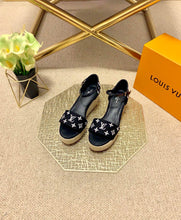 Load image into Gallery viewer, Louis Vuitton Starboard Wedge Sandals