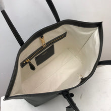 Load image into Gallery viewer, Burberry Motif Leather Medium Tote Bag