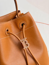 Load image into Gallery viewer, Burberry Leather Small TB Bucket Bag