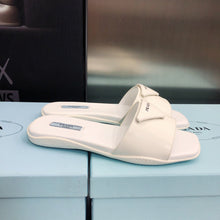 Load image into Gallery viewer, Prada Brushed Leather Slides