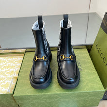 Load image into Gallery viewer, Gucci Women GG Jersey Boots with Horsebit