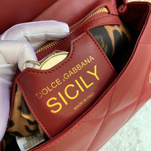 Load image into Gallery viewer, Dolce and Gabbana Medium Sicily Bag In Aria Matelasse Calfskin