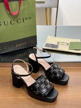 Load image into Gallery viewer, Gucci Interlocking G Studs Sandal