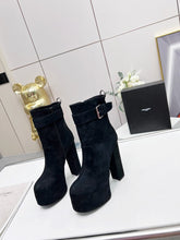 Load image into Gallery viewer, YSL Cherry Buckle Platform Boots