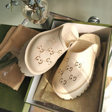Load image into Gallery viewer, Gucci Platform Perforated G Sandals