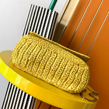 Load image into Gallery viewer, YSL Niki Medium Chain Bag In Raffia