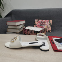 Load image into Gallery viewer, Dolce & Gabbana Calfskin Slides with DG logo
