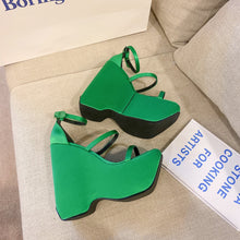 Load image into Gallery viewer, Versace Triplatform Sandals