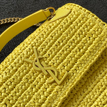 Load image into Gallery viewer, YSL Niki Medium Chain Bag In Raffia