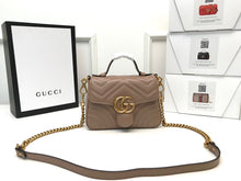 Load image into Gallery viewer, Gucci GG Marmont Mini Top Handle Bag