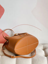 Load image into Gallery viewer, Burberry Leather Small TB Bucket Bag