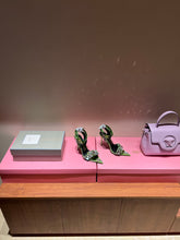 Load image into Gallery viewer, Tom Ford Mirror Leather And Crystal Stones Pointy Jewel Sandal