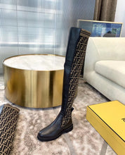 Load image into Gallery viewer, Fendi Rockoko Knee High Boots