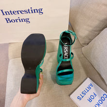 Load image into Gallery viewer, Versace Triplatform Sandals
