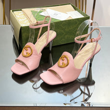 Load image into Gallery viewer, Gucci Blonde Heeled Sandal