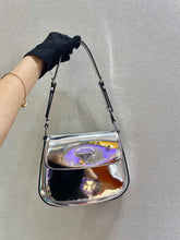 Load image into Gallery viewer, Prada Silver Cleo brushed Leather Shoulder Bag With Flap