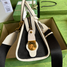 Load image into Gallery viewer, Gucci Small Canvas Top Handle Bag with Double G