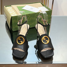 Load image into Gallery viewer, Gucci Blonde Heeled Sandal