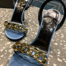 Load image into Gallery viewer, Versace Medusa Chain High Heel Sandals