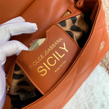 Load image into Gallery viewer, Dolce and Gabbana Medium Sicily Bag In Aria Matelasse Calfskin