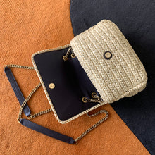 Load image into Gallery viewer, YSL Niki Medium Chain Bag In Raffia