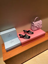 Load image into Gallery viewer, Prada Satin Sandals With Crystals