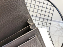 Load image into Gallery viewer, YSL Medium Sunset In Crocodile Embossed Shiny Leather Bag