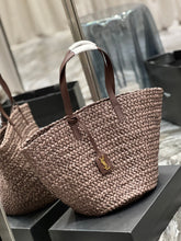 Load image into Gallery viewer, YSL Painer Medium Bag In Raffia