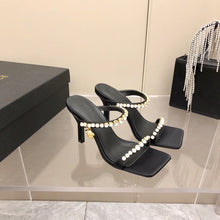 Load image into Gallery viewer, Versace Medusa Rhinestone Mules