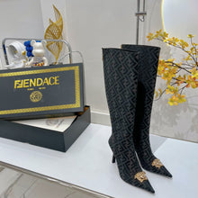Load image into Gallery viewer, Versace Fendace FF Jaccquard Boots