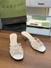 Load image into Gallery viewer, Gucci Women Slide Sandal With Crystals