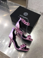 Load image into Gallery viewer, Versace Medusa Chain Nappa Leather Sandals