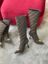 Load image into Gallery viewer, Versace Fendace FF Jaccquard Boots