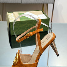 Load image into Gallery viewer, Gucci Blonde Heeled Sandal