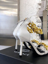 Load image into Gallery viewer, Versace Medusa Chain Nappa Leather Sandals