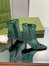 Load image into Gallery viewer, Gucci  GG Mid Heel Boots
