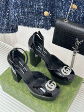 Load image into Gallery viewer, Gucci Platform Sandals With Double G
