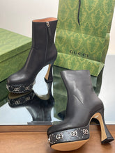 Load image into Gallery viewer, Gucci  Platform Boots With GG Studs
