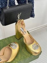 Load image into Gallery viewer, Gucci Platform Sandals With Double G
